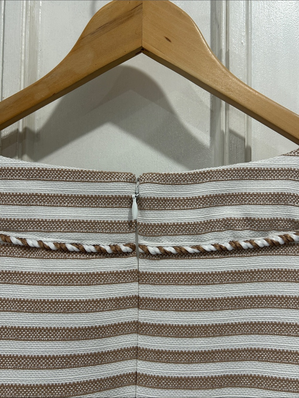 NWT Talbots Plus Sunlight Stripe Cotton Blend Beachy Nautical Shift Dress - 18W - Picture 5 of 11